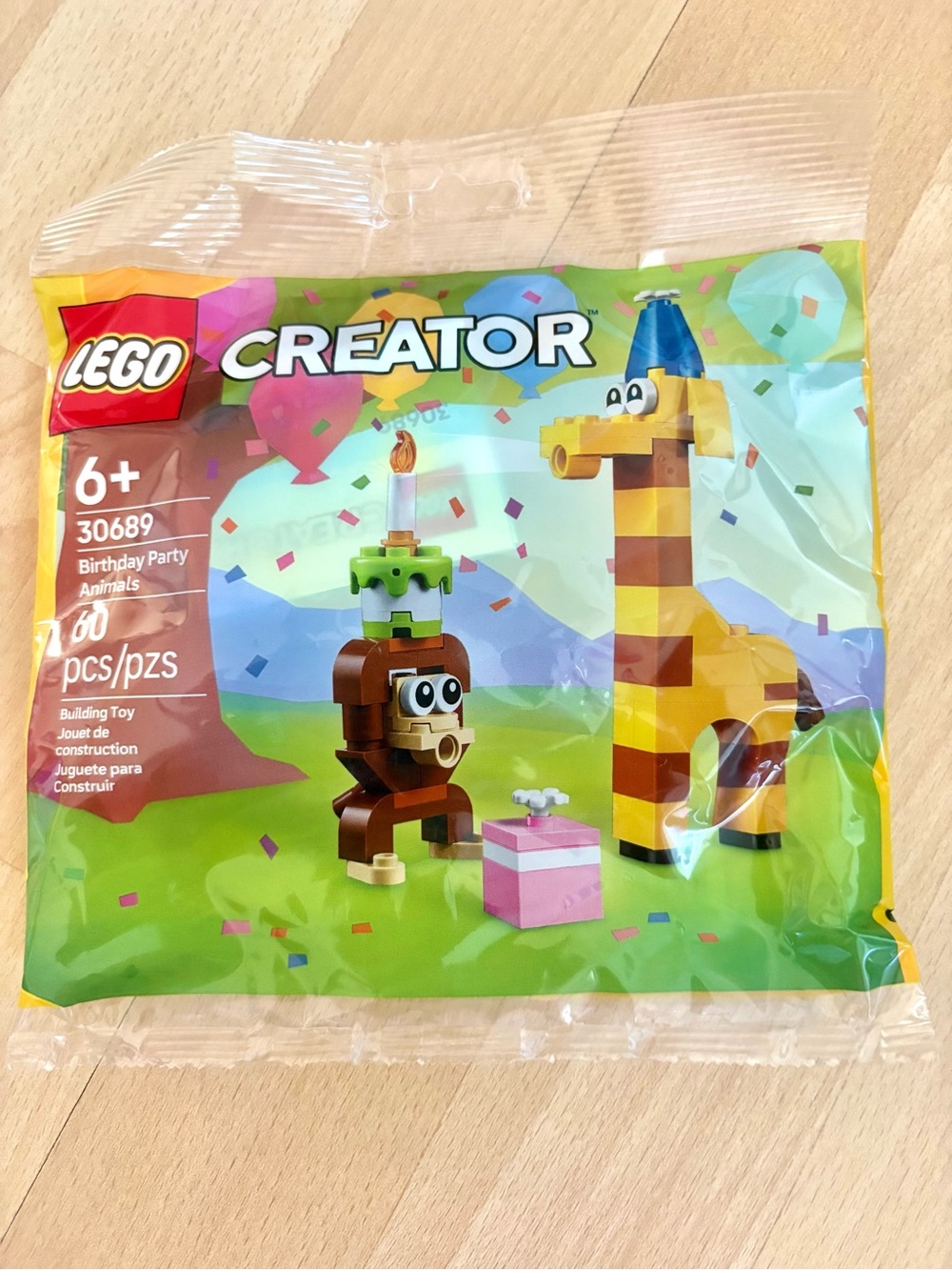 LEGO Creator Birthday Party Animals Set – Giraffe & Monkey Celebrating 30689